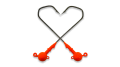 Головка джигерная Strike Pro шар красный 3D EYE кр-к VD-079 120 градусов