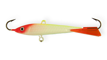 Балансир Strike Pro Micro Ice 47, цвет: A116L, цвет: Fluo Clown, светящийся, хвост: красный