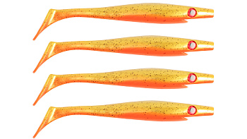Силиконовая приманка Strike Pro Pig Shad Nano, цвет: Goldie, (уп./4шт.), (SP-172D#107)