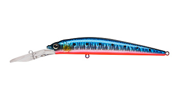 Воблер Минноу Strike Pro Alpha Diver 90, цвет: A234-SBO-LU Blue Back Silver OB Fluo, (JL-061F#A234-S