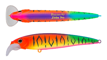 Воблер Минноу Strike Pro Beakster 90, цвет: A244S Parrot Mat Tiger, (EG-124B#A244S)