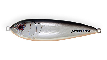 Блесна колеблющаяся Strike Pro Killer Profy 75, цвет: A70-713 Black Silver OB, (PST-02#A70-713/A70-7