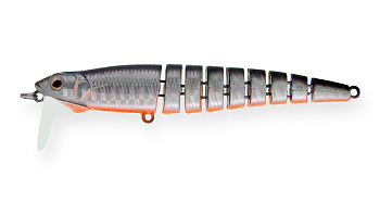 Воблер Многосоставной Strike Pro Flex X 105, цвет: A70-713 Black Silver OB, (EG-056AL#A70-713)