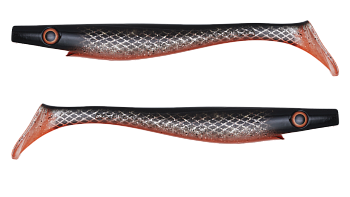 Силиконовая приманка Strike Pro Pig Shad Jr, цвет: Glitter Fegisen, (уп./2шт.), (SP-172C#SP10)