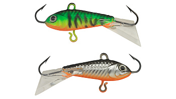 Балансир Strike Pro Ice Baby 24, цвет: GC01S/CA06ES, цвет: Mat Tiger / Grey Shadow, хвост: прозрачный
