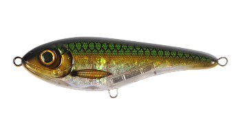 Воблер Джеркбейт Strike Pro Buster Jerk II Shallow Runner, цвет: C766 Emerald Herring, (EG-049#C766G