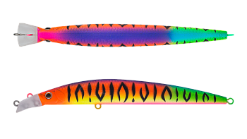 Воблер Минноу Strike Pro Top Water Minnow 110, цвет: A244S Parrot Mat Tiger, (JL-166F#A244S)