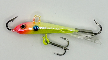 Балансир Strike Pro Ice Baby 25, цвет: A49PFLR, светящийся, хвост: прозрачный
