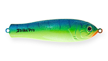 Блесна колеблющаяся Strike Pro Salmon Profy 150, цвет: C063F Blue-yellow Tiger Sparkles, (PST-03B#C063F/C063F)