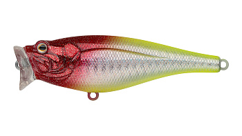 Воблер Поппер Strike Pro Sea Monster 80, цвет: X10-713 Clown Silver, (SH-002A#X10-713)