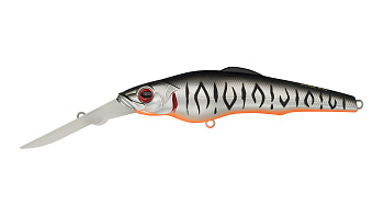 Воблер Минноу Strike Pro Challenger X Deep Diver 110L, цвет: A243ES Grey Shadow Mat Tiger, (EG-076DX