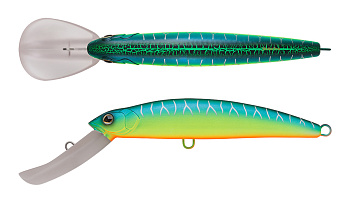 Воблер Минноу Strike Pro Musky Monster Deep 160CL, цвет: A223S-RP Pearl Mat Tiger, (MG-006CL#A223S-R