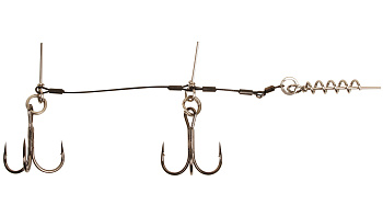 Оснастка для силикона CWC Titanium Stinger, 75lb/34кг Original Tandem №2/0 - 1шт.