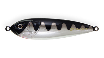 Блесна колеблющаяся Strike Pro Killer Profy 75, цвет: A108E Blackback Chrome Red , (PST-02#A108E/A19