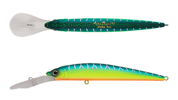 Воблер Минноу Strike Pro Alpha Diver 110, цвет: A223S-RP Pearl Mat Tiger, (JL-062F#A223FS-RP)