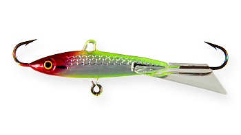 Балансир Strike Pro Super Ice 47, цвет: X10E, цвет: Clown Silver, хвост: прозрачный