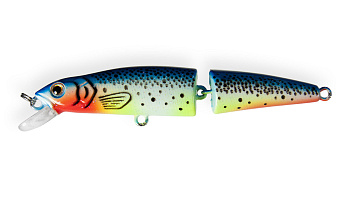 Воблер Составной Strike Pro Minnow Jointed SM70, цвет: A141 Hot Blue Herring, (MG-014F#A141)