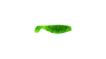 Виброхвост Takedo TKS36 7,5см. D003 шартрез с зел. блестками (10 шт)