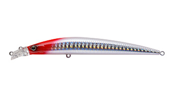 Воблер Минноу Strike Pro Top Water Minnow 110, цвет: 022PPP-713 Redhead Silver, (JL-166F#022PPP-713)