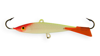 Балансир Strike Pro Super Ice 40, цвет: A116L, цвет: Fluo Clown, светящийся, хвост: красный