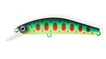 Воблер Минноу Strike Pro Hide Jerk 80 S, цвет: A209S Acid Mat Char, (JS-344#A209S)