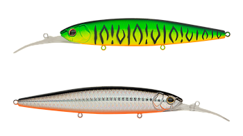 Воблер Минноу Strike Pro Bold Deep Diver 130SP, цвет: GC01S/A70-713 Double Black Silver OB/Mat Tiger, (EG-191L-SP#GC01FS/A70-713S)
