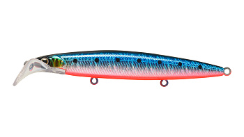 Воблер Минноу Strike Pro Scooter Minnow 110F, цвет: A234-SBO-LU Blue Back Silver OB Fluo, (EG-186F#A