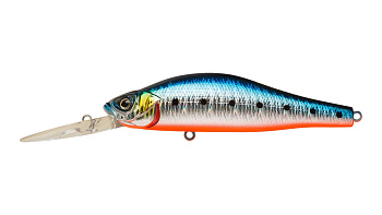 Воблер Минноу Strike Pro Archback Deep 100SP, цвет: A234-SBO-LU Blue Back Silver OB Fluo, (EG-125BL-