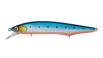 Воблер Минноу Strike Pro Intriger 180SP, цвет: A234-SBO-LU Blue Back Silver OB Fluo, (EG-194XL-SP#A234-SBO-LU)