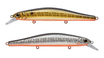 Воблер Минноу Strike Pro Inquisitor 130SP, цвет: 613-SBO/A70-SBO Double Silver/Smoked, (EG-193C-SP#613-SBO/A70-SBO)