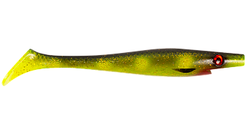 Силиконовая приманка Strike Pro Giant Pig Shad, цвет: Hot Spotted Bullhead, (SP-172B#132)