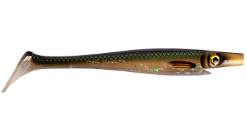 Силиконовая приманка Strike Pro Giant Pig Shad, цвет: Emerald Herring, (SP-172B#146)
