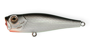 Воблер Поппер Strike Pro Bubble Pop 65, цвет: A010-EP Black Back Silver, (EG-046#A010T-EP)