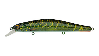 Воблер Минноу Strike Pro Inquisitor 110SP, цвет: JV012 Green Motoroil Pike UV, (EG-193B-SP#JV012G-UV)