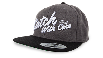 Кепка CWC, цвет черно-зеленый, Snapback Cap, Gray / Black CWC Text