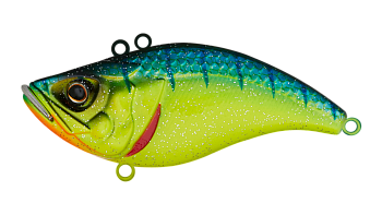 Воблер Раттлин Strike Pro Flap Jack 90, цвет: C063F Blue-yellow Tiger Sparkles, (EG-128D#C063F)