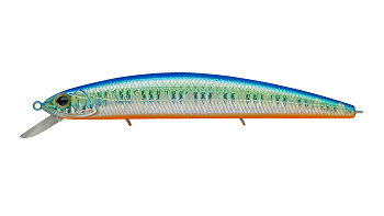 Воблер Минноу Strike Pro Montero 130SP, цвет: A150-713 UV Blue Silver OB, (EG-190B-SP#A150-713)