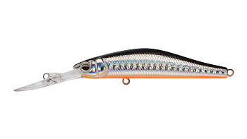 Воблер Минноу Strike Pro Inquisitor MDR 80SP, цвет: A70-713 Black Silver OB, (EG-193AL-SP#A70-713)