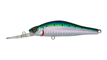 Воблер Минноу Strike Pro Archback Deep 80SP, цвет: 692-713-RP Pacific Sardine, (EG-125AL-SP#692-713-