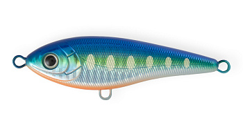 Воблер Джеркбейт Strike Pro Buster V, цвет: A150-713 UV Blue Silver OB, (EG-148#A150-713)