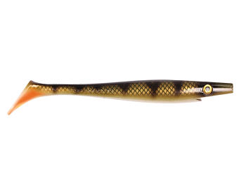 Силиконовая приманка Strike Pro Giant Pig Shad, цвет: Natual Perch OB, (SP-172B#140)