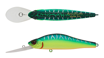 Воблер Минноу Strike Pro Archback Deep 80SP, цвет: A223S-RP Pearl Mat Tiger, (EG-125AL-SP#A223S-RP)