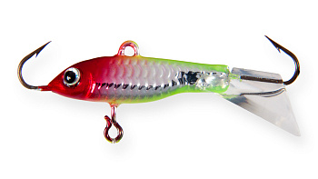 Балансир Strike Pro Ice Baby 25, цвет: X10E, цвет: Clown Silver, хвост: прозрачный