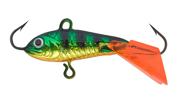 Балансир Strike Pro Ice Baby 24, цвет: A45E, цвет: Natural Perch, хвост: красный