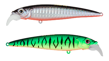 Воблер Минноу Strike Pro Beakster 90, цвет: GC01S/A70-713 Double Black Silver OB/Mat Tiger, (EG-124B#GC01S/A70-713S)