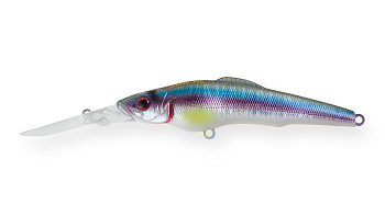 Воблер Минноу Strike Pro Challenger X Deep Diver 70L, цвет: A210-SBO-RP Rainbow Ghost Wakasagi, (EG-