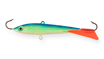 Балансир Strike Pro Micro Ice 40, цвет: A172FL, цвет: Glowing Blue Lemon, светящийся, хвост: красный