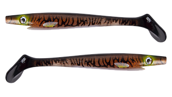 Силиконовая приманка Strike Pro Pig Shad Tournament, цвет: Burbot, (уп./2шт.), (SP-172M#147)