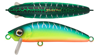 Воблер Минноу Strike Pro Mustang Minnow 90, цвет: A223S-RP Pearl Mat Tiger, (MG-016F#A223S-RP)