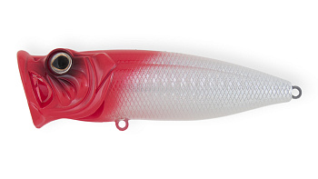 Воблер Поппер Strike Pro Pike Pop 70, цвет: 022PPP-713 Redhead Silver, (SH-002C#022PPP-713)